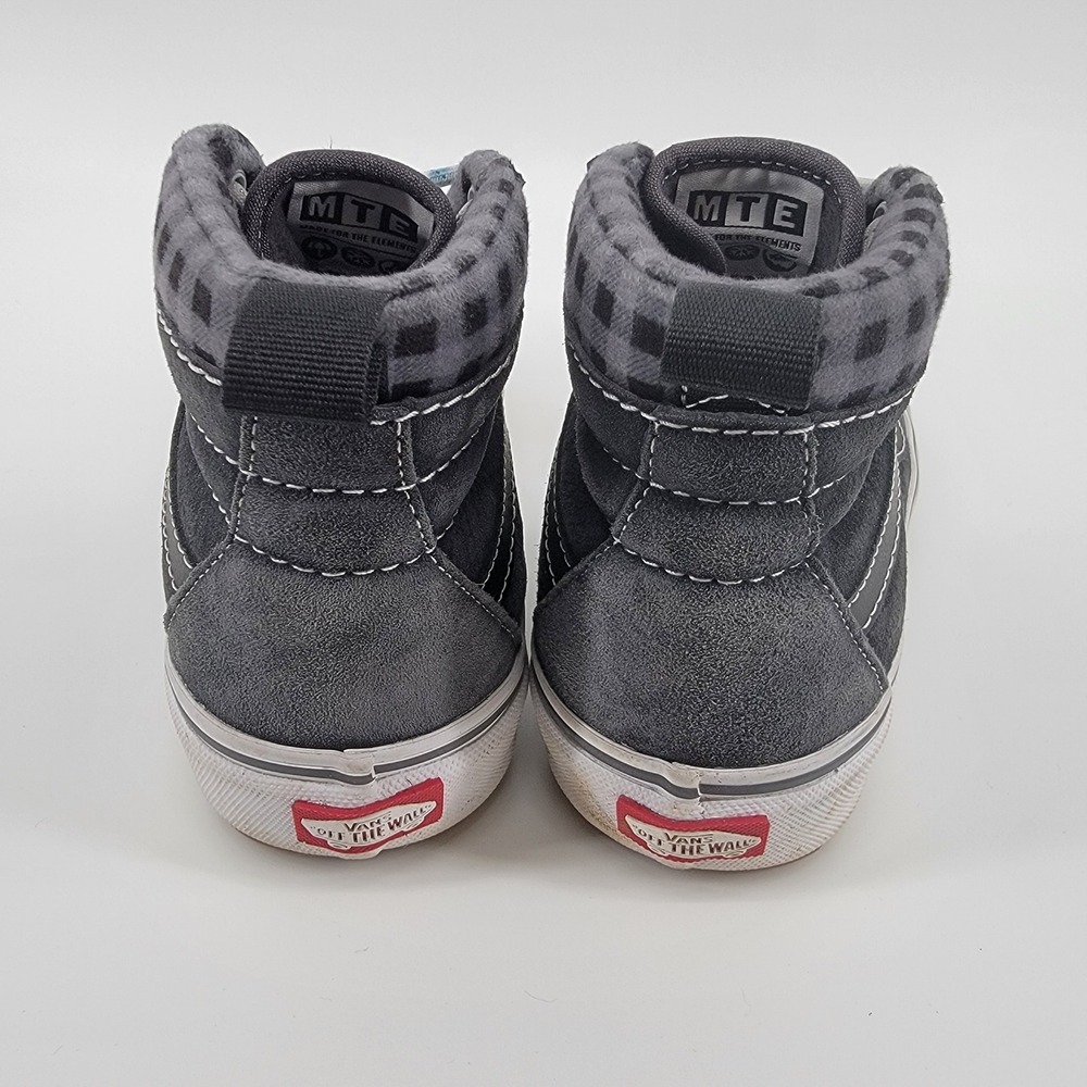 Vans Sk8-Hi MTE-1 Sneakers Mens 3.5 Womens 5 Grey Plaid Suede Weatherproof - Picture 4 of 7